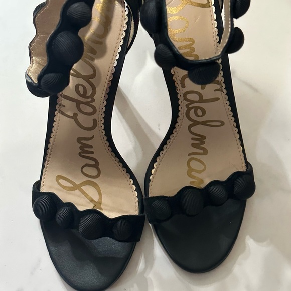 Sam Edelman Addison Black Sandal Heels 6 - Picture 6 of 6